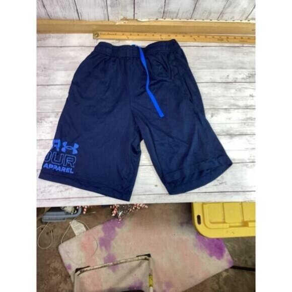 Preppy Streetwear Coquette Utility  Under Armour Shorts Medium Blue Mens - Picture 1 of 3